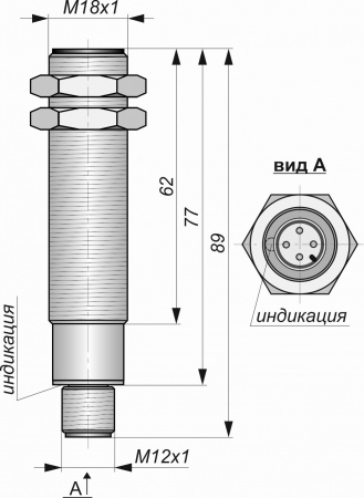 Датчик бесконтактный индуктивный И09-NO-AC-P-Z(Л63)