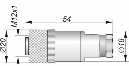 Розетка кабельная PC12-21423